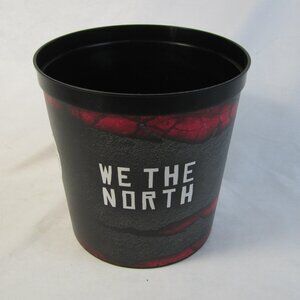 Toronto Raptors We The North Black Plastic Cup Bucket Popcorn -  8" Tall